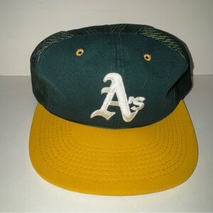 Green and Yellow A's Baseball Cap